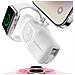 Mini Powerbank Wf16 C Con Cavo E Caricabatterie Per Apple Watch - Bianco - Foto miniatura 5