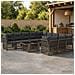 Set Divano da Giardino 12 pz Grigio polyrattan - Foto miniatura 2