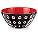 Ciotola Le Murrine Acrilico Dimensioni ø25 x h11 cm Colore Nero / Rosso - Foto miniatura 1