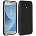 Cover Galaxy J3 2017 Soft Touch Silicone Gel Morbido - Nera - Foto miniatura 2