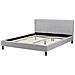 Letto Sfoderabile In Tessuto Grigio Chiaro 160 X 200 Cm Fitou - Foto miniatura 18