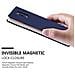 Custodia Compatibile Con Samsung Galaxy Note 4 In Classy Blu Scuro - Coperchio Protettiva Con Chiusura Magnetica, Funzione Stand E Tasca Per Le Carte - Foto miniatura 3