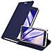 Custodia Compatibile Con Samsung Galaxy Note 4 In Classy Blu Scuro - Coperchio Protettiva Con Chiusura Magnetica, Funzione Stand E Tasca Per Le Carte - Foto miniatura 1
