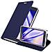 Custodia Compatibile Con Samsung Galaxy Note 4 In Classy Blu Scuro - Coperchio Protettiva Con Chiusura Magnetica, Funzione Stand E Tasca Per Le Carte - Foto miniatura 4