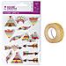 13 Adesivi 3d Indiani 5 Cm + Washi Tape Dorato 5 M - Foto miniatura 2