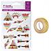 13 Adesivi 3d Indiani 5 Cm + Washi Tape Dorato 5 M - Foto miniatura 1