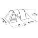 Tenda Galaxy 400 Per 4 Persone Verde Rustico - Foto miniatura 3