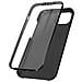 Cover Iphone 13 Mini Retro Rigido E Fronte Flessibile - Nera - Foto miniatura 1