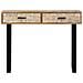 Tavolo Consolle 100x30x75 Cm In Legno Massello Di Mango - Foto miniatura 2