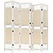 Divisorio A 6 Pannelli Crema 210x165 Cm In Tessuto - Foto miniatura 3