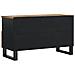 Mobile Tv 80x33x46cm Legno Massello Mango E Legno Multistrato - Foto miniatura 8