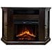 Camino Elettrico Caminetto Da Terra Ad Angolo In Legno Noce L126 X P78 X H83 - Foto miniatura 6