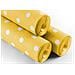 Rotolo Tovaglia A Pois Per Feste Antistrappo 100% Carta Made Italy 5mtx1,20mt 5 Metri Giallo - Foto miniatura 1