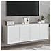 Mobili Tv A Parete 2pz Bianchi 60x30x41 Cm - Foto miniatura 1