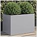 Fioriera Argento 62x40x39 Cm In Acciaio Zincato - Foto miniatura 9