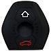 Guscio Chiave Auto In Silicone A 3 Pulsanti Per Bmw X1, X2, X3, X4, X5, X6, X7 - Foto miniatura 1