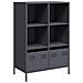 Credenza Antracite 68x39x103,5 Cm Acciaio - Foto miniatura 1