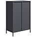 Credenza Antracite 68x39x103,5 Cm Acciaio - Foto miniatura 10