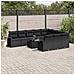 Set Divani Da Giardino 11 Pz Con Cuscini In Polyrattan Nero - Foto miniatura 1