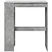 Tavolo Bar con Rastrelliera Grigio 90x40x103,5 cm Multistrato - Foto miniatura 4
