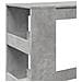 Tavolo Bar con Rastrelliera Grigio 90x40x103,5 cm Multistrato - Foto miniatura 7