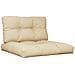 Cuscini Per Pallet 2 Pz Beige In Tessuto - Foto miniatura 2