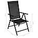 Lusso Casadino -  Sedie Da Giardino Pieghevoli 2 Pz In Alluminio E Textilene Nere - Foto miniatura 7
