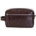 Borsa Da Toilette Da Uomo, Borsa Da Viaggio In Pelle Pu Con Manico Dark Coffee - Foto miniatura 1