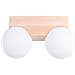 Lampada Da Soffitto Bulbo 2 In Legno Naturale Sl. 1683 - Moderno Lampada Da Soffitto Legno Naturale /bianco 16x29x12 Cm - Foto miniatura 1