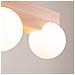Lampada Da Soffitto Bulbo 2 In Legno Naturale Sl. 1683 - Moderno Lampada Da Soffitto Legno Naturale /bianco 16x29x12 Cm - Foto miniatura 4