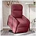 Poltrona Alzapersona Reclinabile Elettrica Rosso Vino Tessuto - Foto miniatura 2
