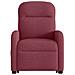 Poltrona Alzapersona Reclinabile Elettrica Rosso Vino Tessuto - Foto miniatura 5