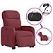 Poltrona Alzapersona Reclinabile Elettrica Rosso Vino Tessuto - Foto miniatura 9