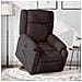 Poltrona Alzapersona Reclinante Elettrica Marrone Scuro Tessuto - Foto miniatura 2