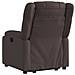 Poltrona Alzapersona Reclinante Elettrica Marrone Scuro Tessuto - Foto miniatura 4