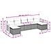 Set Divani da Giardino con Cuscini 7pz Nero Polyrattan - Foto miniatura 3