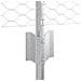 Pali per Recinzione  5 pcs U-Channel 60 cm Acciaio Galvanizzato, Recinzione Esagonale  0.5x10 m Acciaio Galvanizzato - Foto miniatura 6