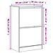 Scarpiera Rovere Fumo 60x34x96,5 cm in Legno Multistrato - Foto miniatura 9