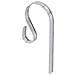 Set Di 10 Ganci In Acciaio Inossidabile Da 12 Cm - Appendi Calze Natalizie E Da Camino Silver - Foto miniatura 4