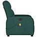 Poltrona Massaggiante Reclinabile Elettrica Verde Scuro Tessuto - Foto miniatura 6