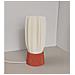 Lampada Da Scrivania Usb Dimmerabile Con Base Stampata In 3d - Luce Ambientale Da Comodino In Stile Nordico - Foto miniatura 2