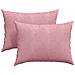 Cuscini da Divano 2 pcs Rosa 70 x 50 cm Tessuto in Cords - Foto miniatura 1