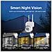 Mini Telecamera Ptz Wifi Da 5mp 1.5 Pollici - Sicurezza Esterna Compatibile Con App Icsee 128 - Foto miniatura 3