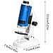Microscopio educativo digitale per bambini con luce LED, zoom 100-250x, blu - Foto miniatura 3