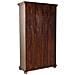 Armadio In Legno Marrone Fatto A Mano 102x44x183h - Foto miniatura 6