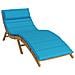 Cuscino per Lounger Sole Azzurro 178 x 60 x 4 cm Tessuto Oxford - Foto miniatura 1
