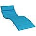 Cuscino per Lounger Sole Azzurro 178 x 60 x 4 cm Tessuto Oxford - Foto miniatura 2