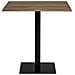 Tavolo Bistrot Lignano In Rovere Affumicato Con Base In Metallo Nero 70x70x75 Cm - Foto miniatura 1
