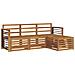 Set divani 4 pcs Naturale Legno di Acacia Massello - Foto miniatura 1