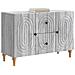 Mobile TV Grigio Sonoma 89 x 34,5 x 60 cm Legno ingegnerizzato - Foto miniatura 2
